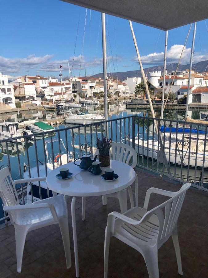 Apt Port Rhodes C, 2 Chbres, 2 Terrasses, Vue Sur Canal Principal De La Marina Et Sur Les Pyrenees Leilighet Empuriabrava Eksteriør bilde
